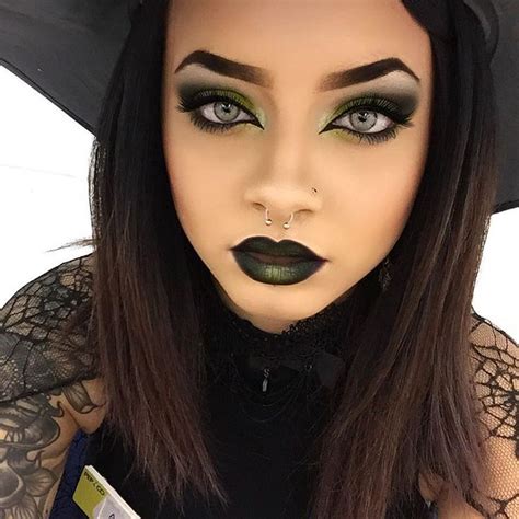 Creating a glamorous witch makeup look for a night out
